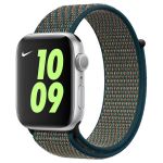 Apple Nike Sport Loop bracelet Apple Watch Series 1-9 / SE - 38/40/41 mm - Hyper Crimson / Neptune Green