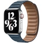 Apple Leather Link Apple Watch Series 1-9 / SE - 38/40/41 mm - Taille M/L - Baltic Blue