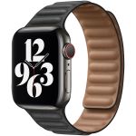 Apple Leather Link Apple Watch Series 1-9 / SE - 38/40/41 mm - Taille M/L - Noir