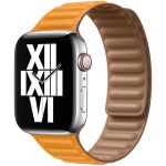 Apple Leather Link Apple Watch Series 1-9 / SE / Ultra (2) - 42/44/45/49 mm - Taille S - California Poppy