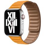 Apple Leather Link Apple Watch Series 1-9 / SE / Ultra (2) - 42/44/45/49 mm - Taille L - California Poppy
