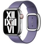 Apple Leather Band Modern Buckle Apple Watch Series 1-9 / SE - 38/40/41 mm - Taille S - Wisteria