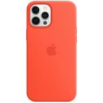 Apple Coque en silicone MagSafe iPhone 12 Pro Max - Electric Orange