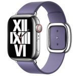 Apple Leather Band Modern Buckle Apple Watch Series 1-9 / SE - 38/40/41 mm - Taille M - Wisteria