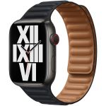 Apple Leather Link S/M Apple Watch Series 1-9 / SE / Ultra (2) - 42/44/45/49 mm - Midnight