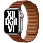 Apple Leather Link Apple Watch Series 1-9 / SE - 38/40/41 mm - Taille S/M - Umber