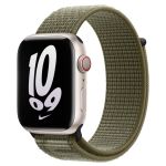 Apple Nike Sport Loop Band Apple Watch Series 1-9 / SE / Ultra (2) - 42/44/45/49 mm - Sequoia / Pure Platinum
