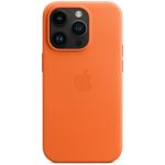 Apple Coque Leather MagSafe iPhone 14 Pro - Orange