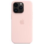 Apple Coque en silicone MagSafe iPhone 14 Pro - Chalk Pink