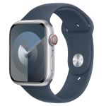 Apple Sport Band Apple Watch Series 1-9 / SE / Ultra (2) - 42/44/45/49 mm - Taille S/M - Storm Blue