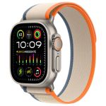 Apple Bracelet Trail Loop Apple Watch Series 1-9 / SE / Ultra (2) - 42/44/45/49 mm - Taille M/L - Orange / Beige