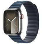 Apple Leather Link Apple Watch Series 1-9 / SE - 38/40/41 mm - Taille M/L - Pacific Blue
