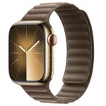 Apple Leather Link Apple Watch Series 1-9 / SE - 38/40/41 mm - Taille M/L - Taupe