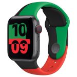 Apple Sport Band Apple Watch Series 1-9 / SE - 38/40/41 mm - Taille M/L - Black Unity