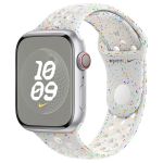 Apple Nike Sport Band Apple Watch Series 1-9 / SE / Ultra (2) - 42/44/45/49 mm - Taille M/L - Pure Platinum
