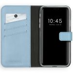 Selencia Étui de téléphone en cuir véritable iPhone 11 - Bleu clair