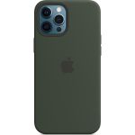 Apple Coque en silicone MagSafe iPhone 12 Pro Max - Cypress Green