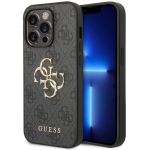 Guess Coque 4G Metal Logo Backcover iPhone 14 Pro Max - Gris