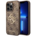 Guess Coque 4G Metal Logo Backcover iPhone 14 Pro Max - Brun