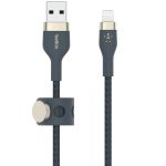 Belkin Câble Boost↑Charge™ USB-A vers Lightning en silicone tressé - 2 mètre - Bleu