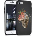 iMoshion Coque Design iPhone SE (2022 / 2020) / 8 / 7 - Flower skull