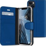 Accezz Étui de téléphone portefeuille Wallet iPhone 13 - Bleu foncé