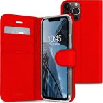 Accezz Étui de téléphone portefeuille Wallet iPhone 13 Pro Max - Rouge