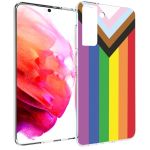 iMoshion Coque Design Samsung Galaxy S21 FE - Rainbow flag