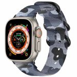 iMoshion Bracelet en nylon Apple Watch Series 1-9 / SE / Ultra (2) - 42/44/45/49 mm - Gris foncé
