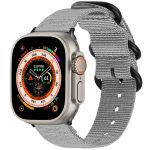 iMoshion Bracelet en nylon Apple Watch Series 1-9 / SE / Ultra (2) - 42/44/45/49 mm - Gris clair