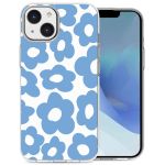iMoshion Coque Design iPhone 14 - Retro Blue Flowers