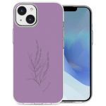 iMoshion Coque Design iPhone 14 - Floral Purple