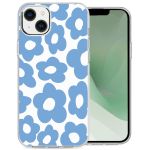 iMoshion Coque Design iPhone 14 Plus - Retro Blue Flowers