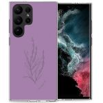 iMoshion Coque Design Samsung Galaxy S23 Ultra - Floral Purple
