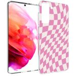 iMoshion Coque Design Samsung Galaxy S21 FE - Retro Pink Check