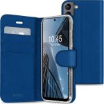 Accezz Étui de téléphone Wallet Samsung Galaxy S21 FE - Bleu foncé