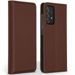 Accezz Étui de téléphone Slim Folio en cuir de qualité supérieure Samsung Galaxy A52(s) (5G/4G) - Brun