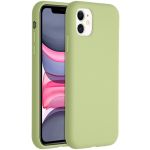 Accezz Coque Liquid Silicone iPhone 11 - Vert