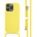 iMoshion ﻿Coque en silicone avec cordon iPhone 13 Pro - Jaune