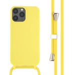 iMoshion ﻿Coque en silicone avec cordon iPhone 13 Pro Max - Jaune