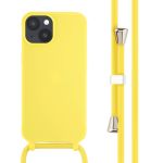 iMoshion ﻿Coque en silicone avec cordon iPhone 14 - Jaune