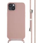 iMoshion ﻿Coque en silicone avec cordon iPhone 14 Plus - Sand Pink