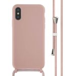 iMoshion ﻿Coque en silicone avec cordon iPhone X / Xs - Sand Pink
