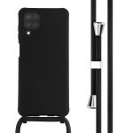 iMoshion ﻿Coque en silicone avec cordon Samsung Galaxy A12 - Noir