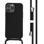iMoshion ﻿Coque en silicone avec cordon iPhone 13 Pro Max - Noir