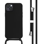 iMoshion ﻿Coque en silicone avec cordon iPhone 14 Plus - Noir