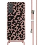 iMoshion Coque design en silicone avec cordon Samsung Galaxy S21 Plus - Animal Pink