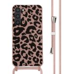 iMoshion Coque design en silicone avec cordon Samsung Galaxy S23 Plus - Animal Pink