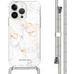 iMoshion Coque Design avec cordon iPhone 13 Pro - White Marble