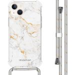 iMoshion Coque Design avec cordon iPhone 14 - White Marble